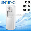 Standing stainless steel hot and cold tank water dispenser with refrigerator